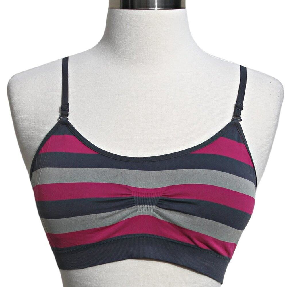 Coobie One Size Fits Most Striped Bralette